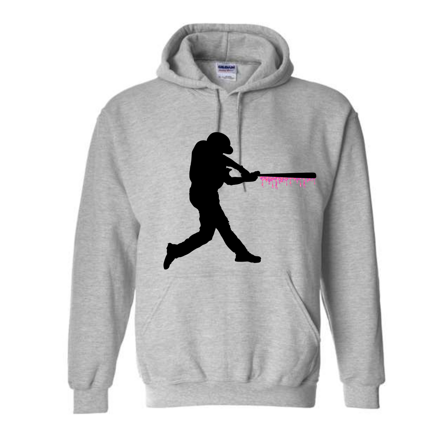 Baseball Batter Drip Hoodie for Boys and Men