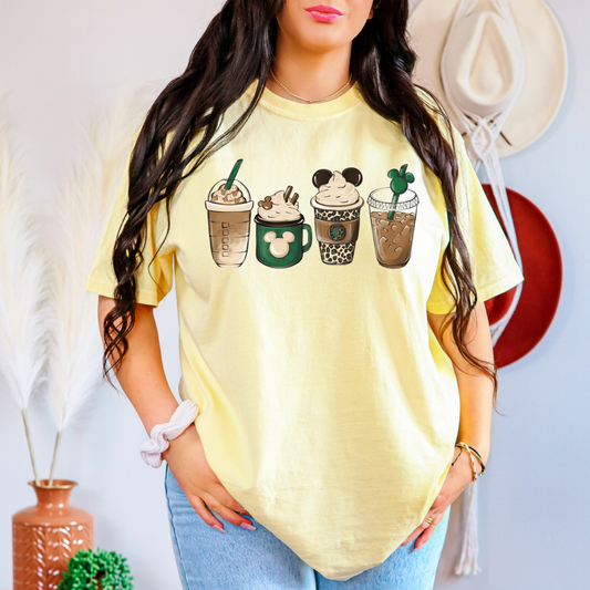 comfy coffee lover travel shirt graphic tee
