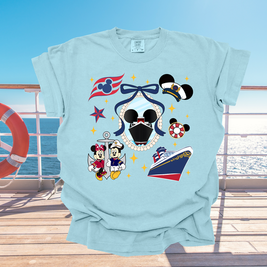 Cute bow graphic shirt for cruise outfits
