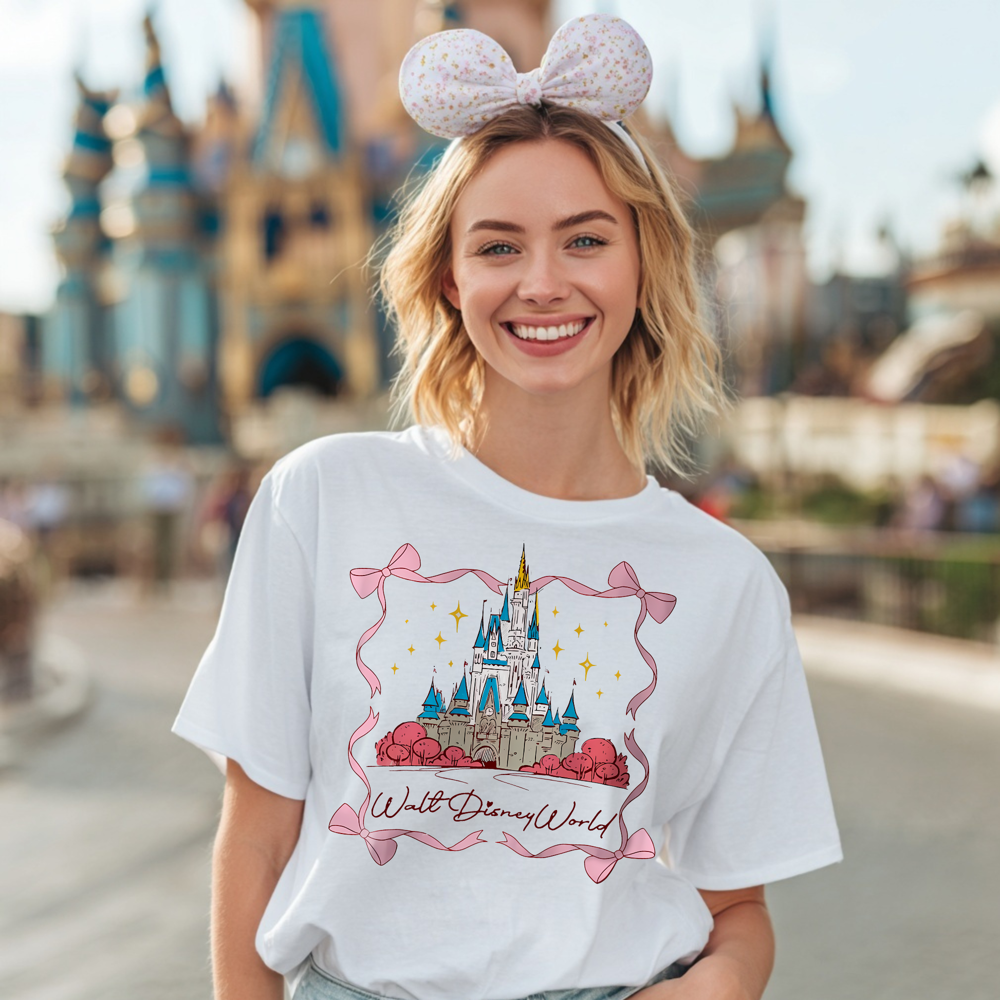 Coquette Castle Park Day T-Shirt for Women | Vacation Outfit Gift