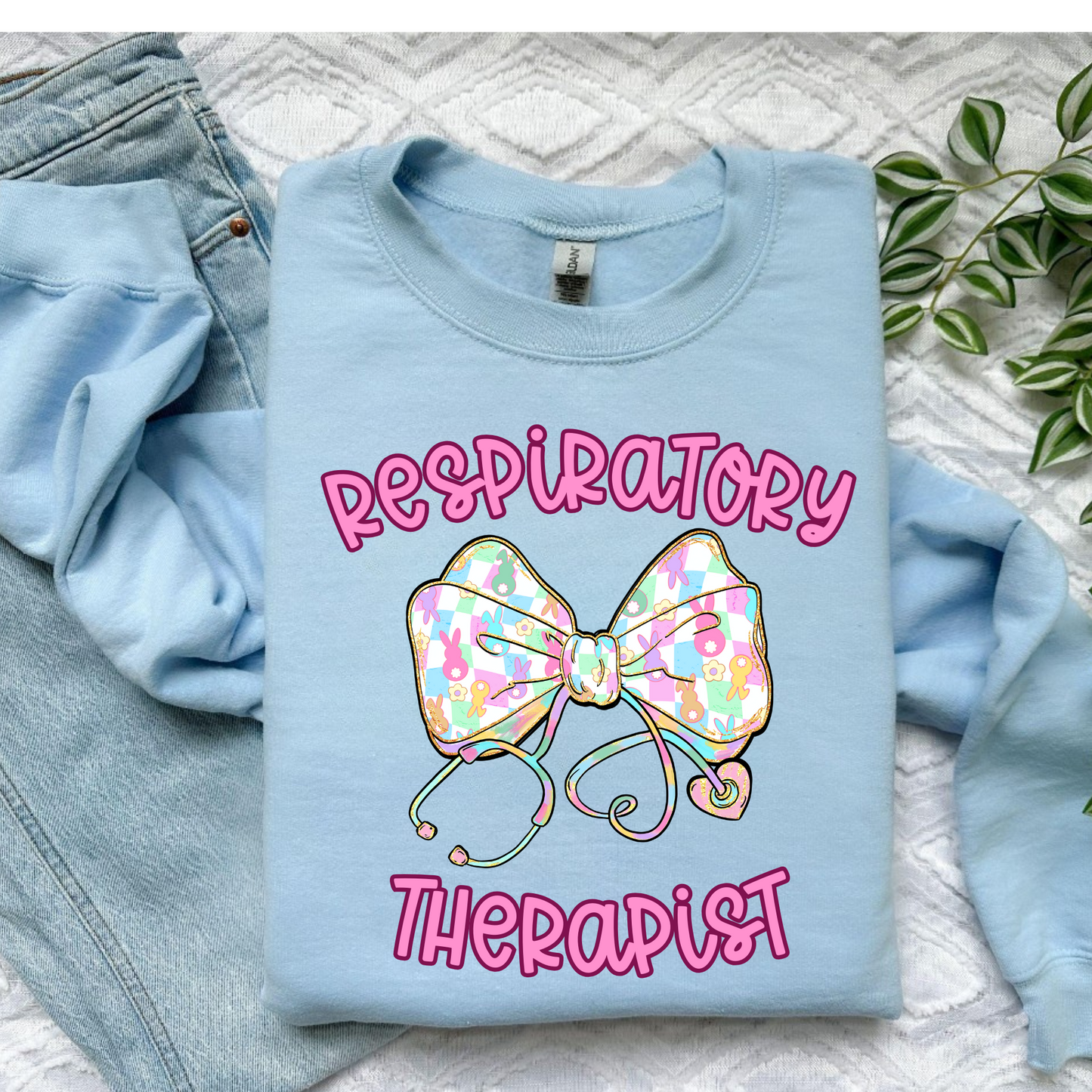 Respiratory Therapist Easter Crewneck Sweatshirt