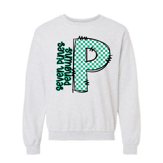 Seven Pines Elementary School Shirt Design 6 CREWNECK SWEATSHIRT