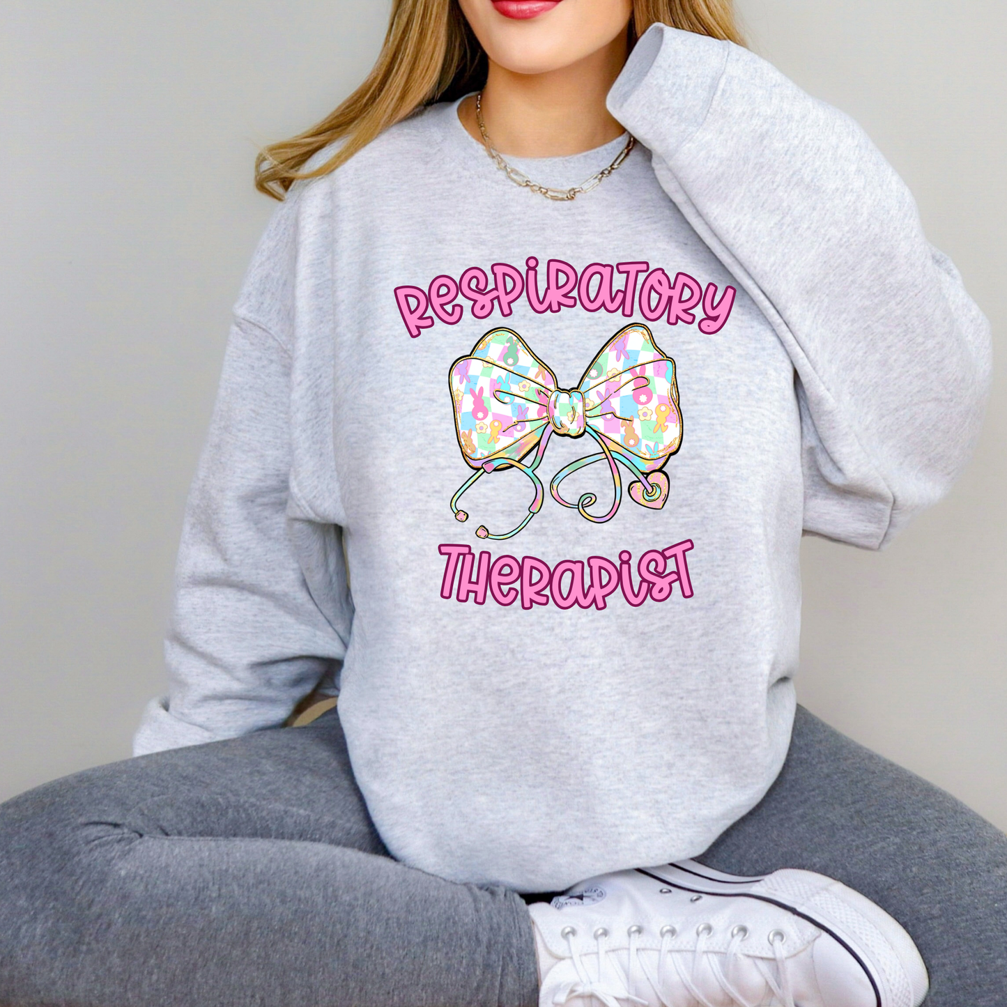 Respiratory Therapist Easter Crewneck Sweatshirt