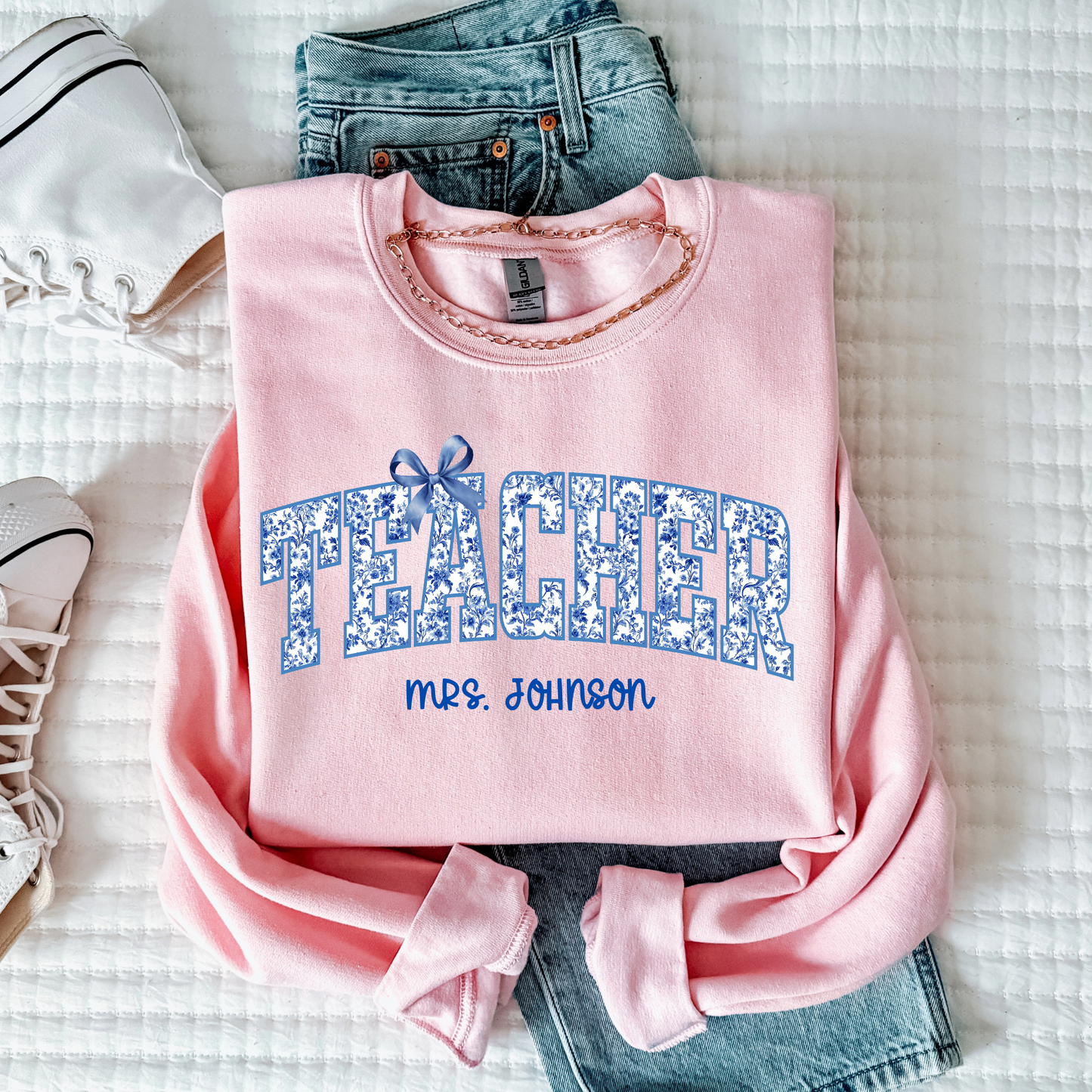 Custom Chinoiserie Teacher Sweatshirt