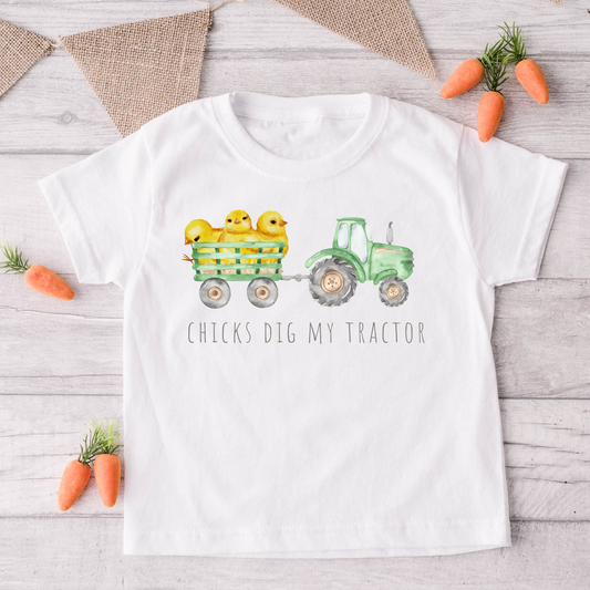 Easter Tractor Shirt for Boys
