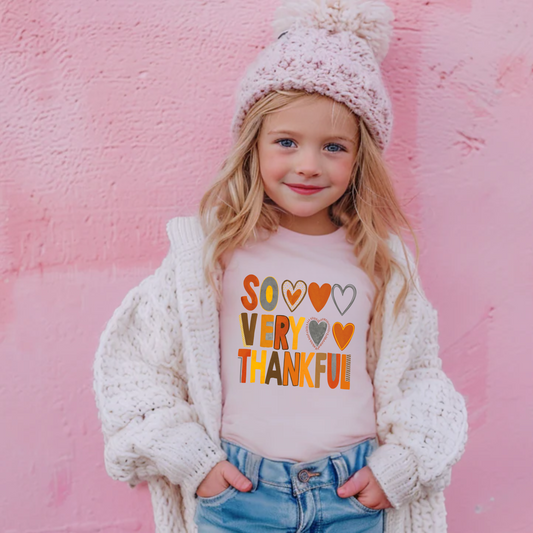 So Very Thankful Shirt for Kids
