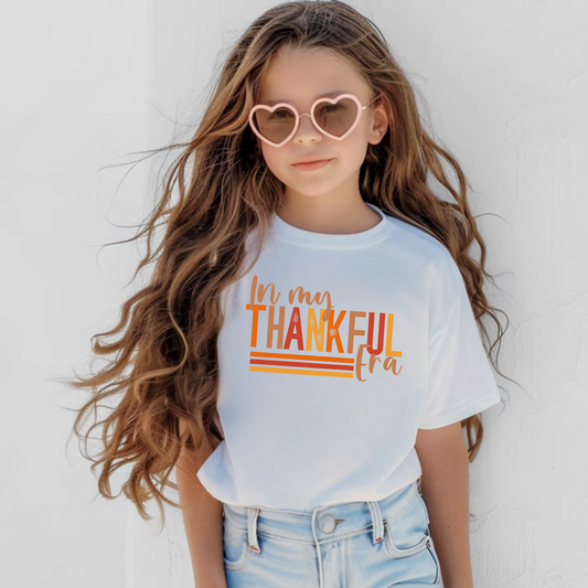 In My Thankful Era Shirt for Kids