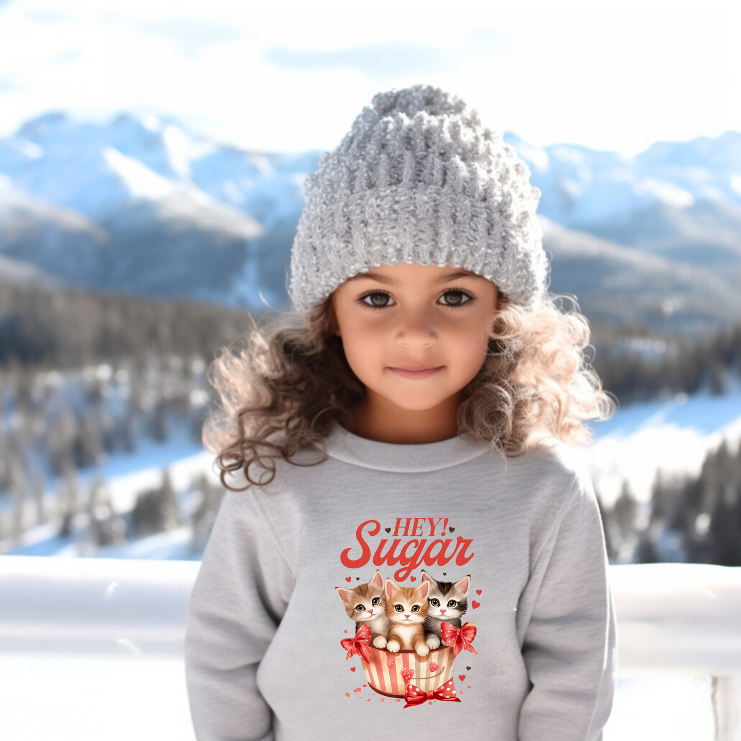 Hey Sugar | Valentine's Day Sweatshirt for Girls