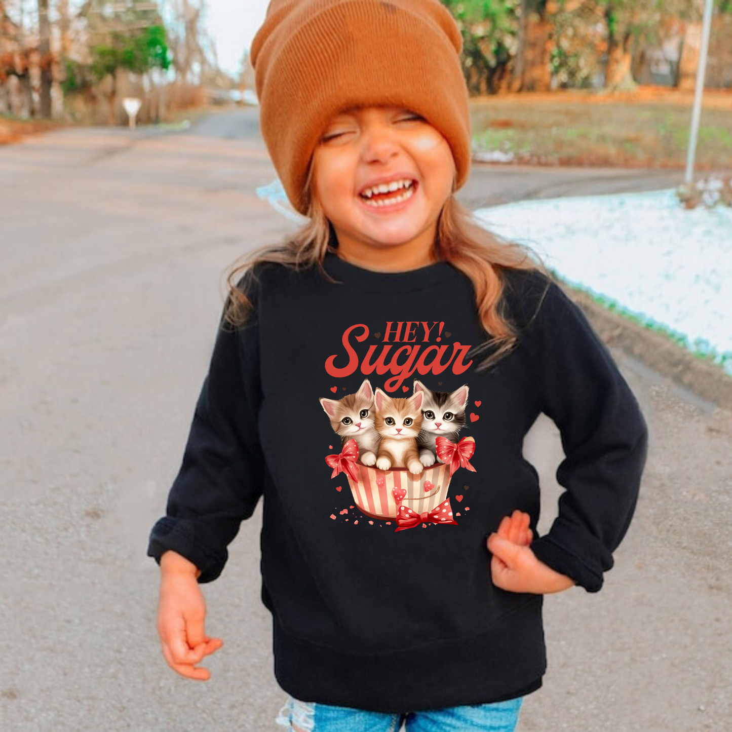 Hey Sugar | Valentine's Day Sweatshirt for Girls