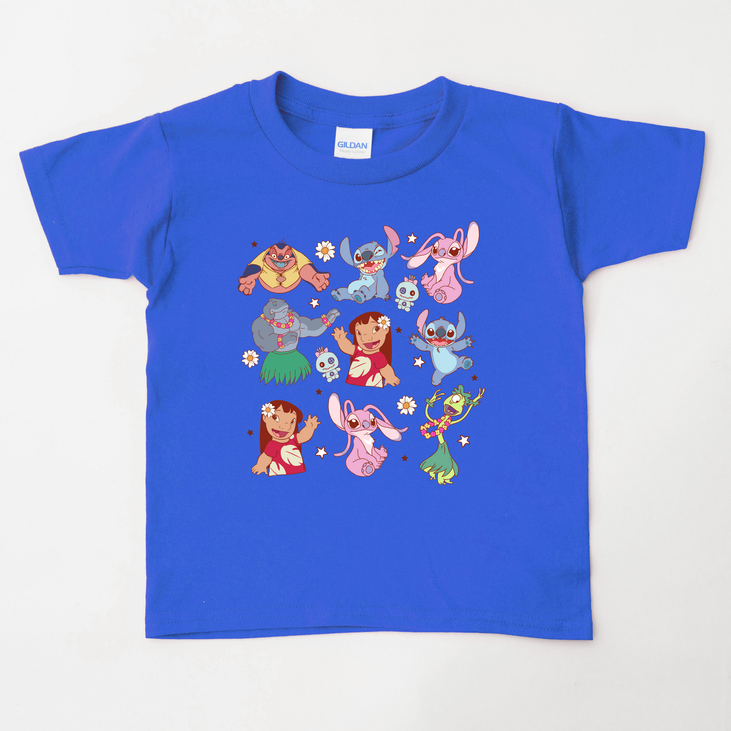 Hawaiian Blue Alien Shirt for Kids