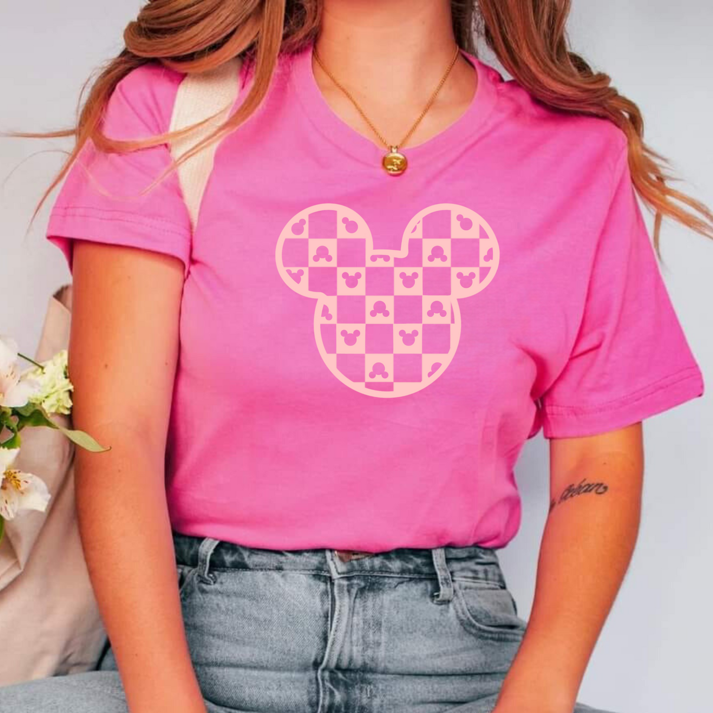 Retro Pink Mouse Shirt