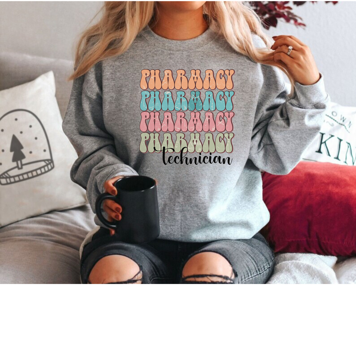 Pharmacy Tech Sweatshirt for Women - Comfortable and Stylish Workwear