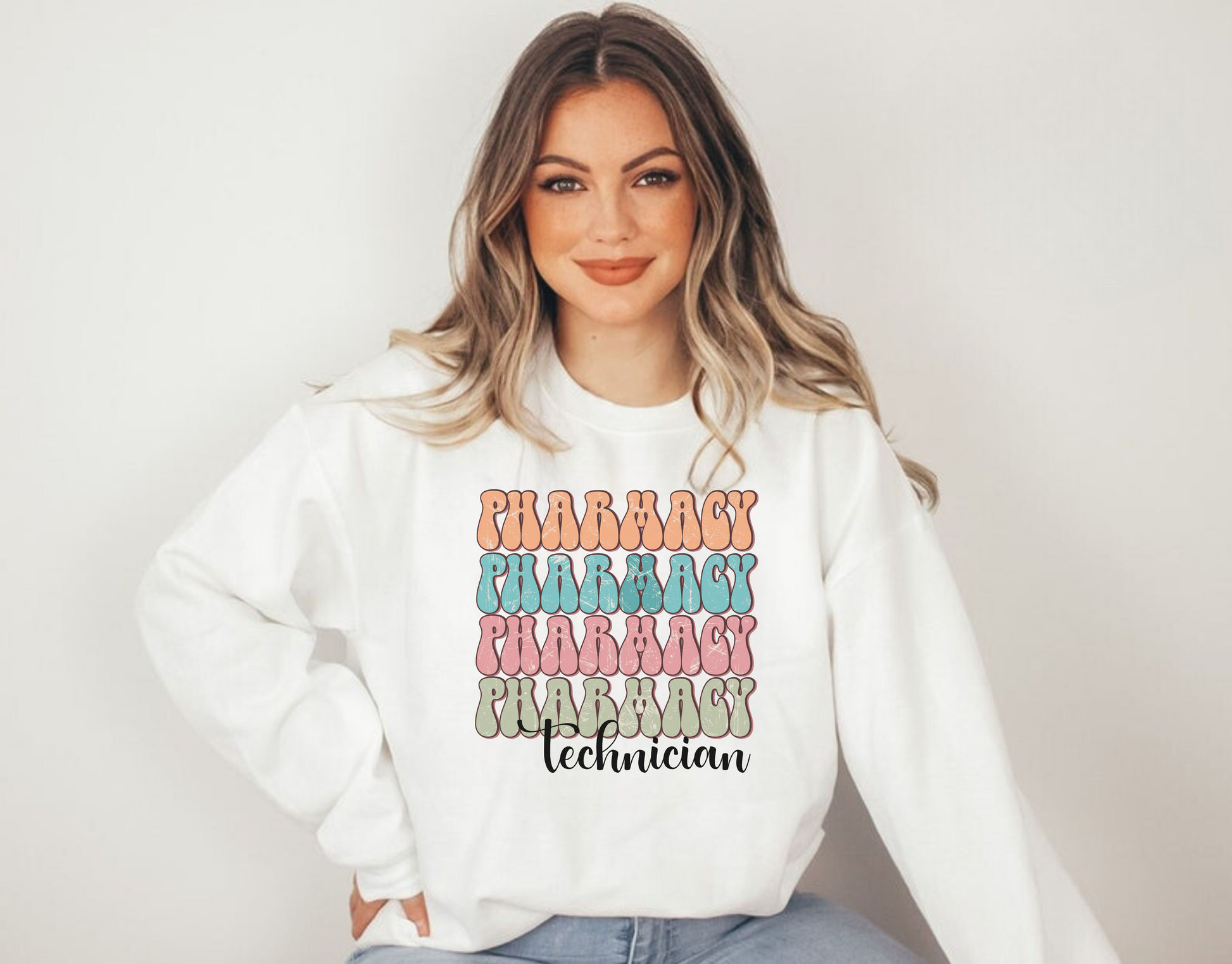 Pharmacy Tech Sweatshirt for Women - Comfortable and Stylish Workwear