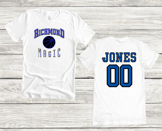 PERSONALIZED Richmond Magic Shirt- FRONT AND BACK