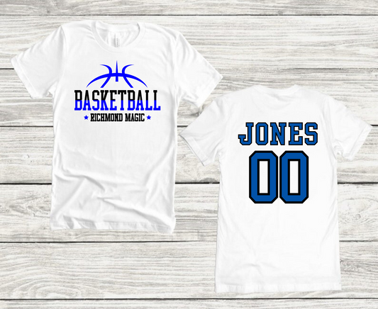 PERSONALIZED Richmond Magic Shirt- FRONT AND BACK