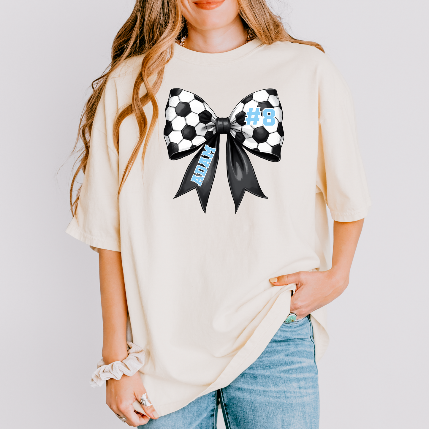 Custom Soccer Bow Shirt