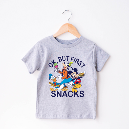 But First Snacks Shirt for Kids