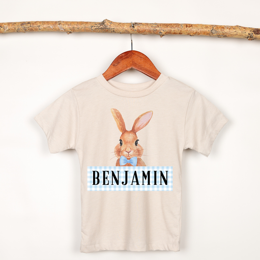 Easter Bunny Shirt for Boys With Name