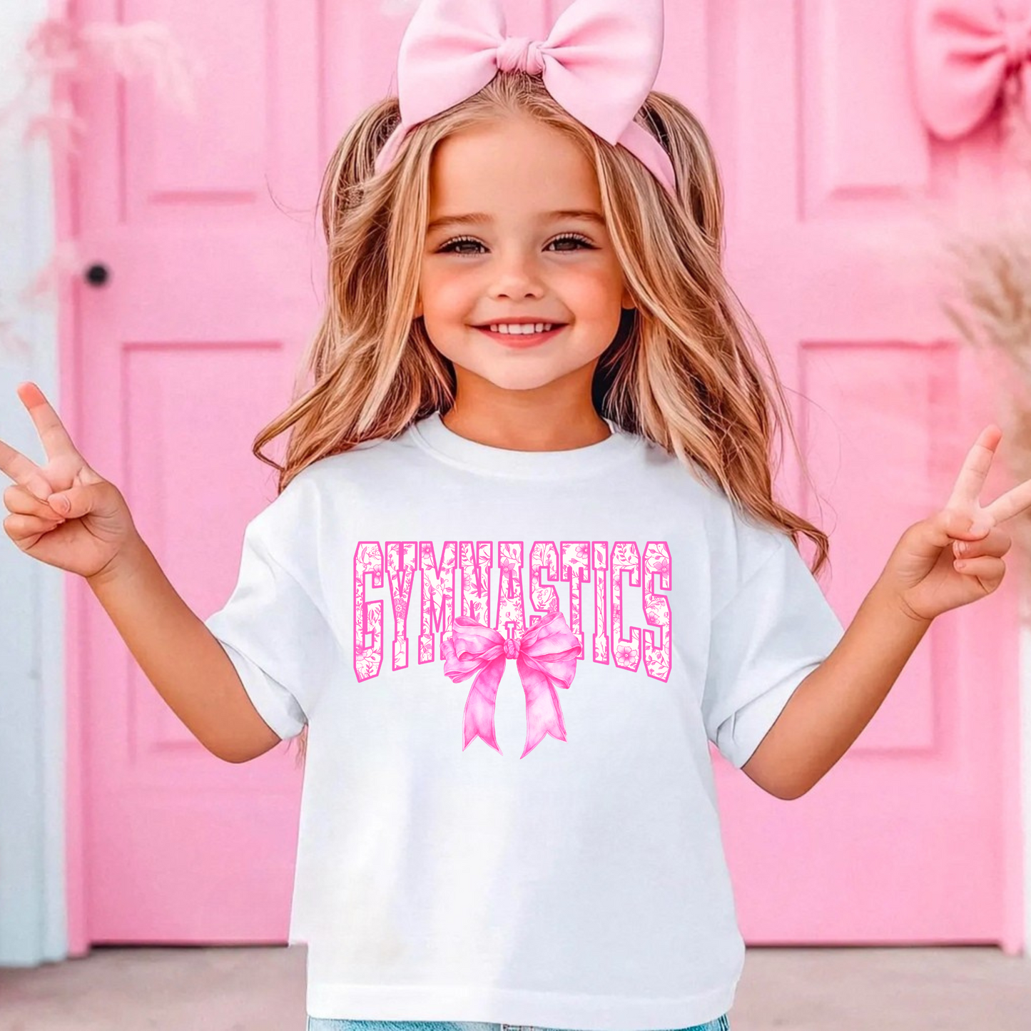 Preppy Pink Gymnastics Shirt