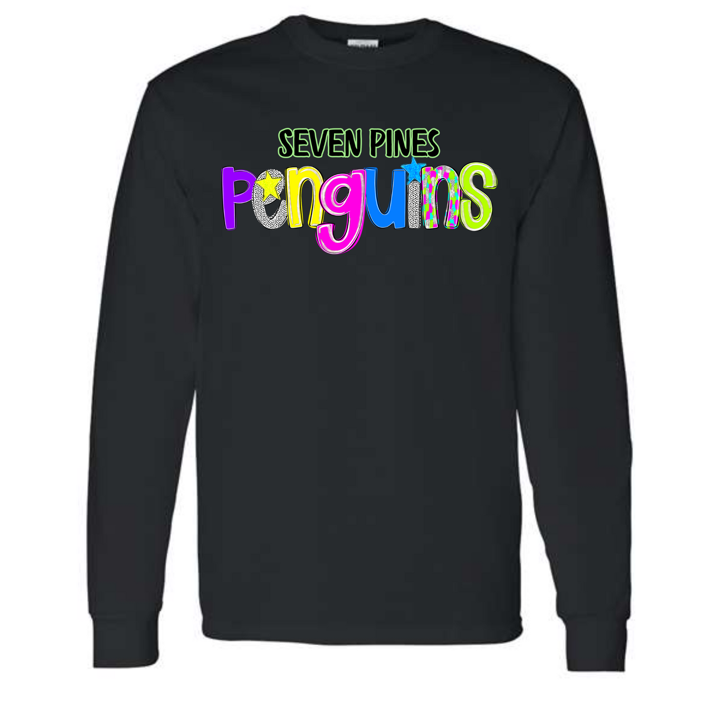 Seven Pines Elementary School Shirt Design 8 LONG SLEEVE
