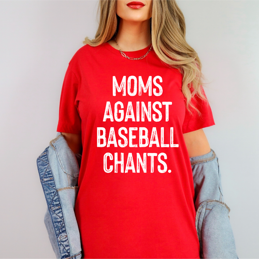 Moms Against Baseball Chants Shirt