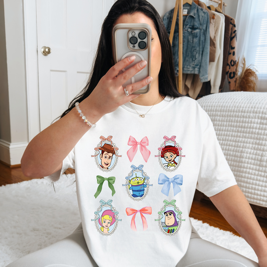 Toy Bow Mirror Coquette Shirt