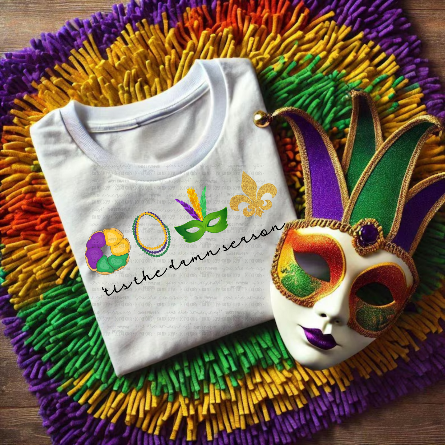 Mardi Gras Tis the Damn Season Shirt