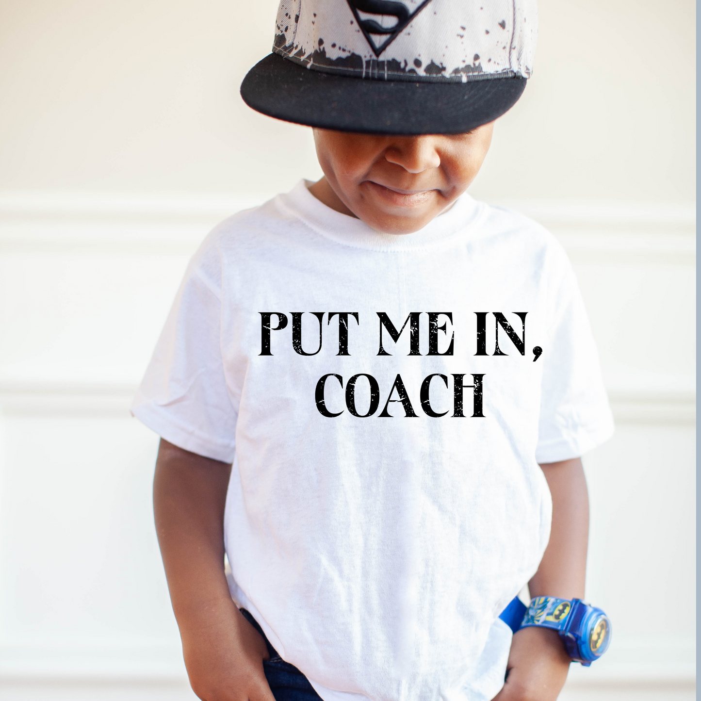 Put Me In, Coach | Baseball Shirt for Kids