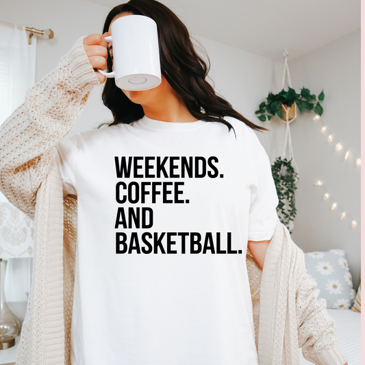 Weekends Coffee & Basketball Shirt