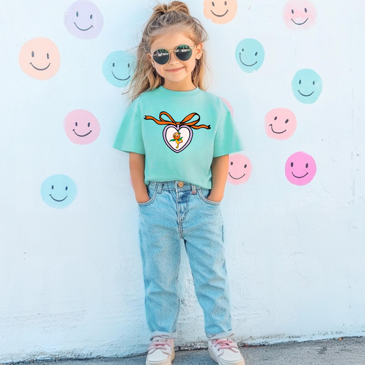 Orange Bird Shirt for Kids - Comfort Colors