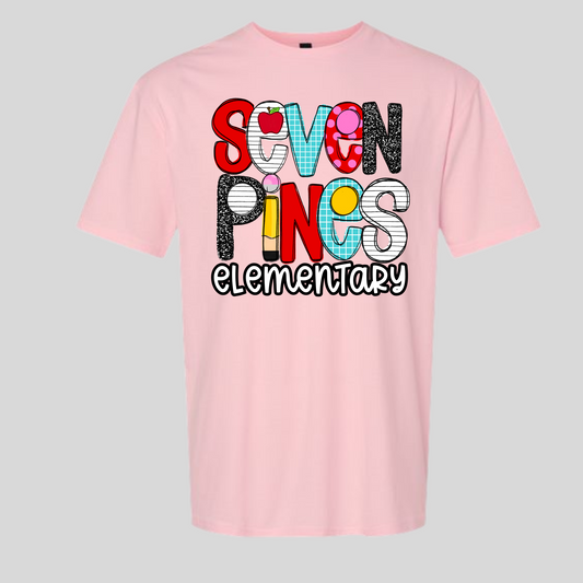 Seven Pines Elementary School Shirt Design 1