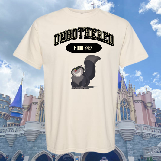 Unbothered Mood 24:7 Cat Shirt