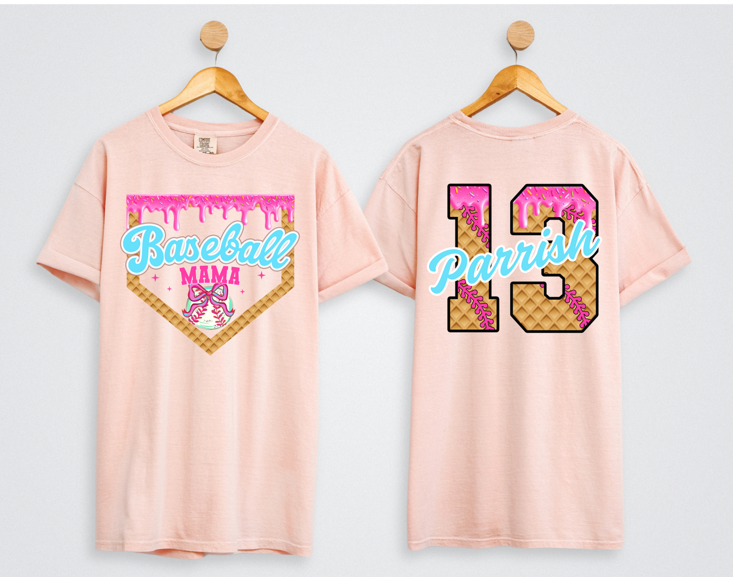 Custom Baseball Drip Baseball Mama Shirt