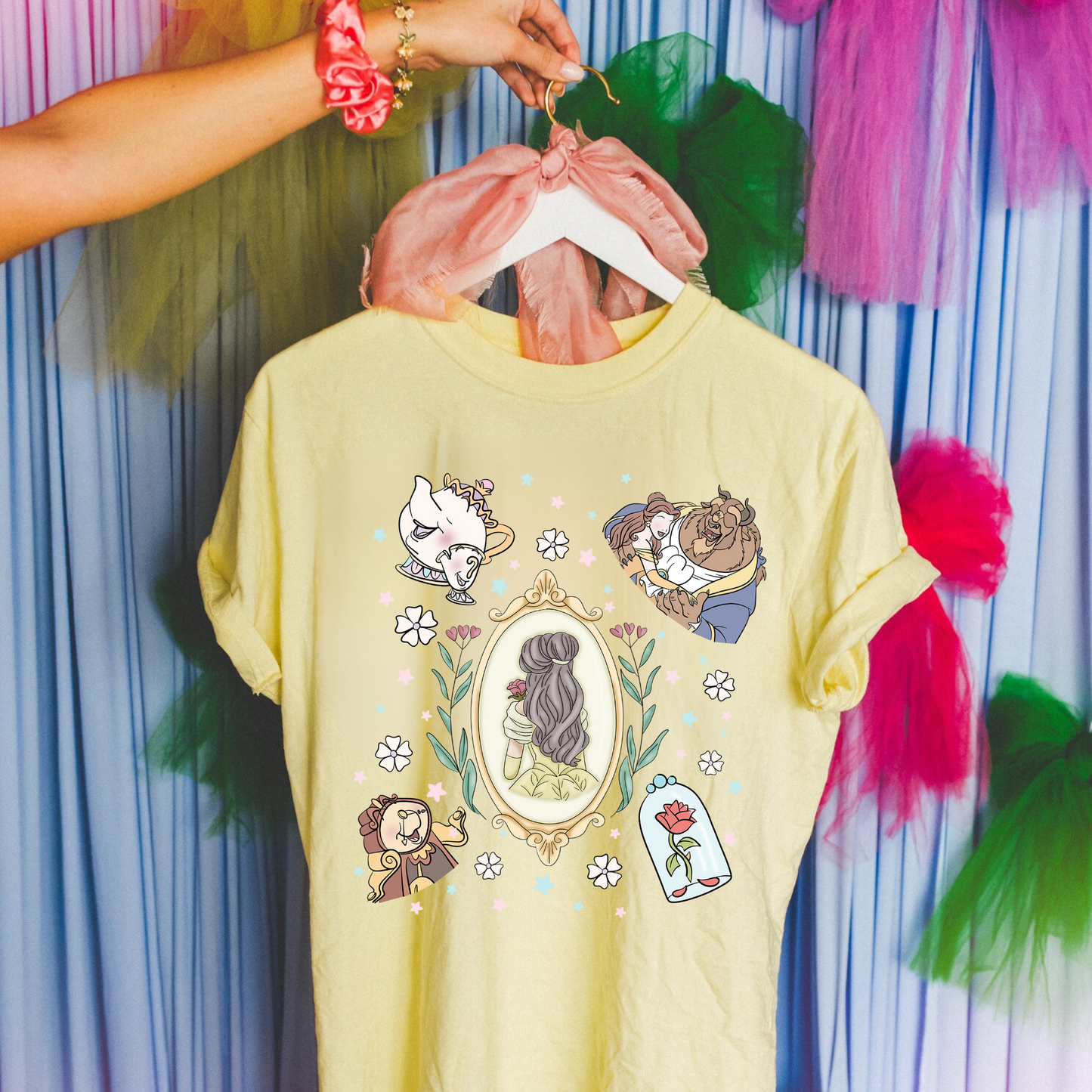 Yellow Dress Princess Collage Shirt