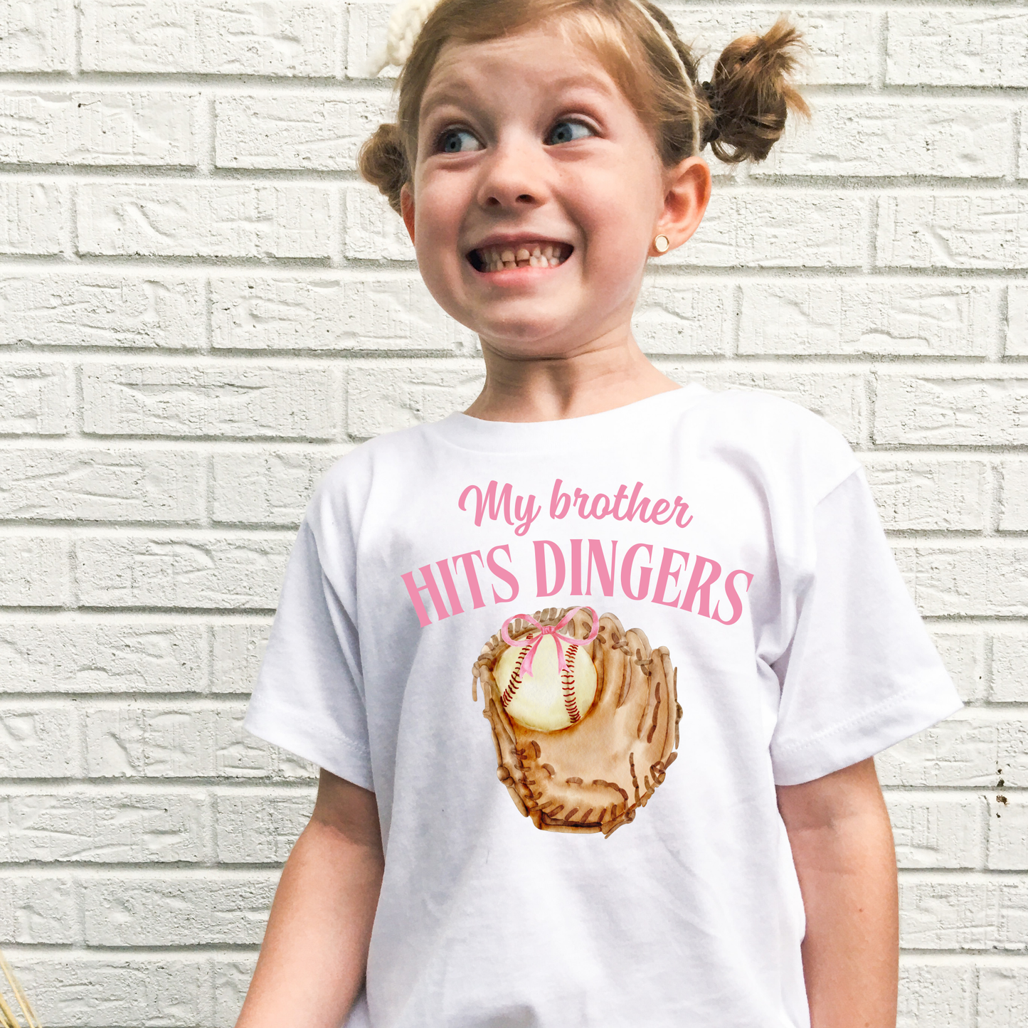 My Brother Hits Dingers | Baseball Shirt for Kids