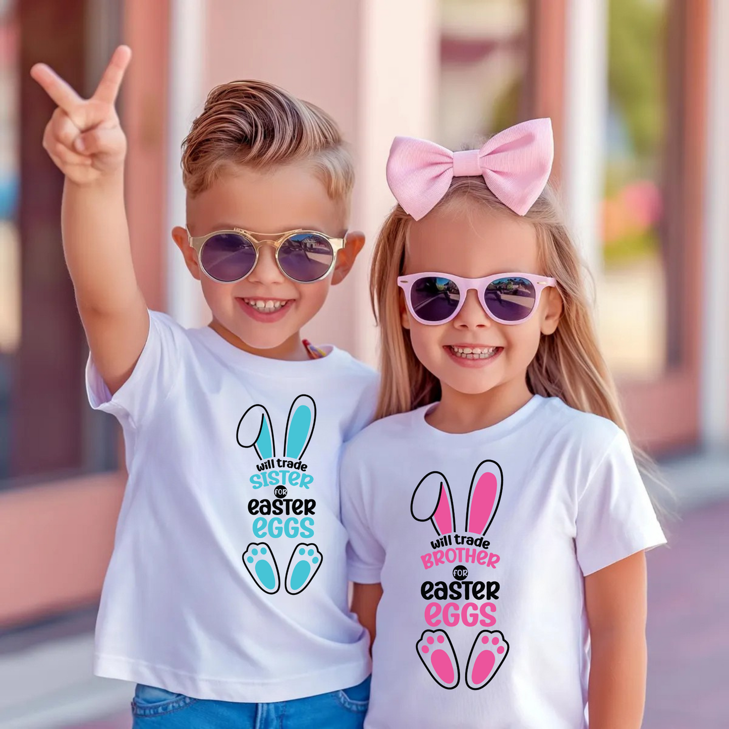 Sibling Easter Shirts - Will Trade Brother/Sister for Easter Eggs