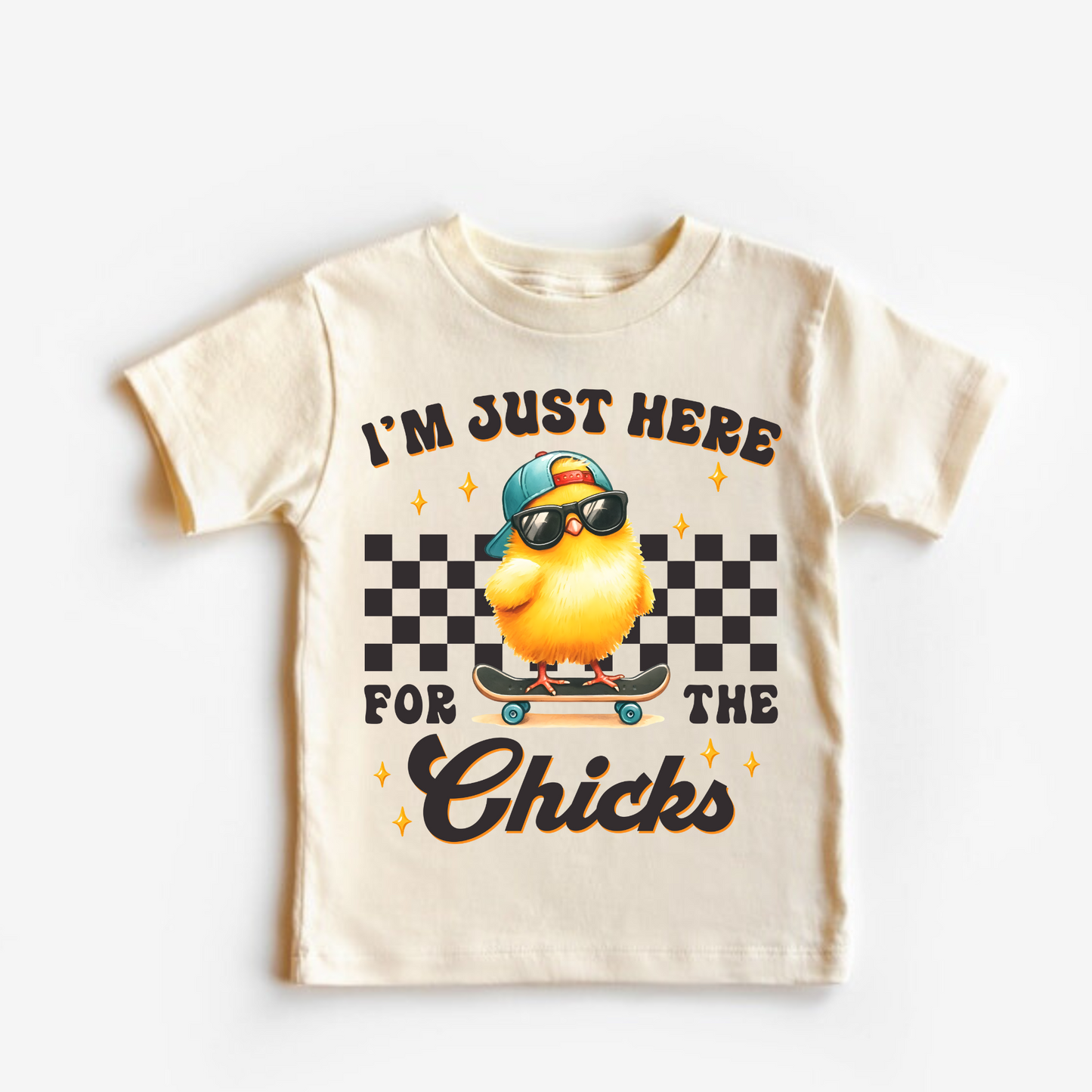 I'm Here for The Chicks| Easter Bunny Shirt for Boys