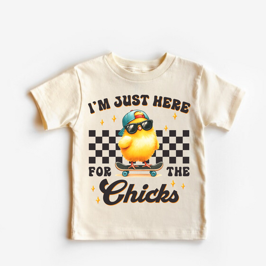I'm Here for The Chicks| Easter Bunny Shirt for Boys