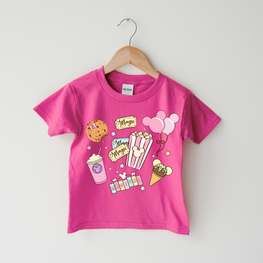Pastel Mouse Snacks Shirt for Kids