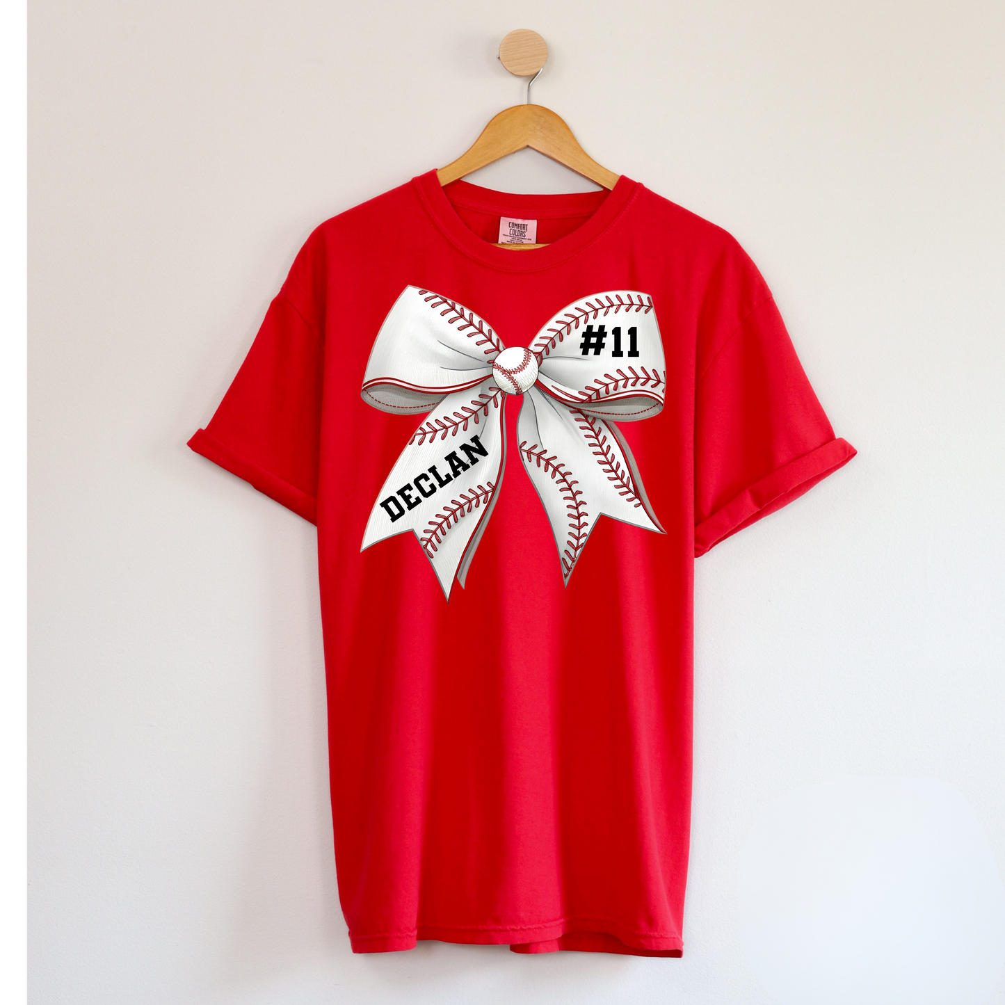 Custom Baseball Bow Shirt