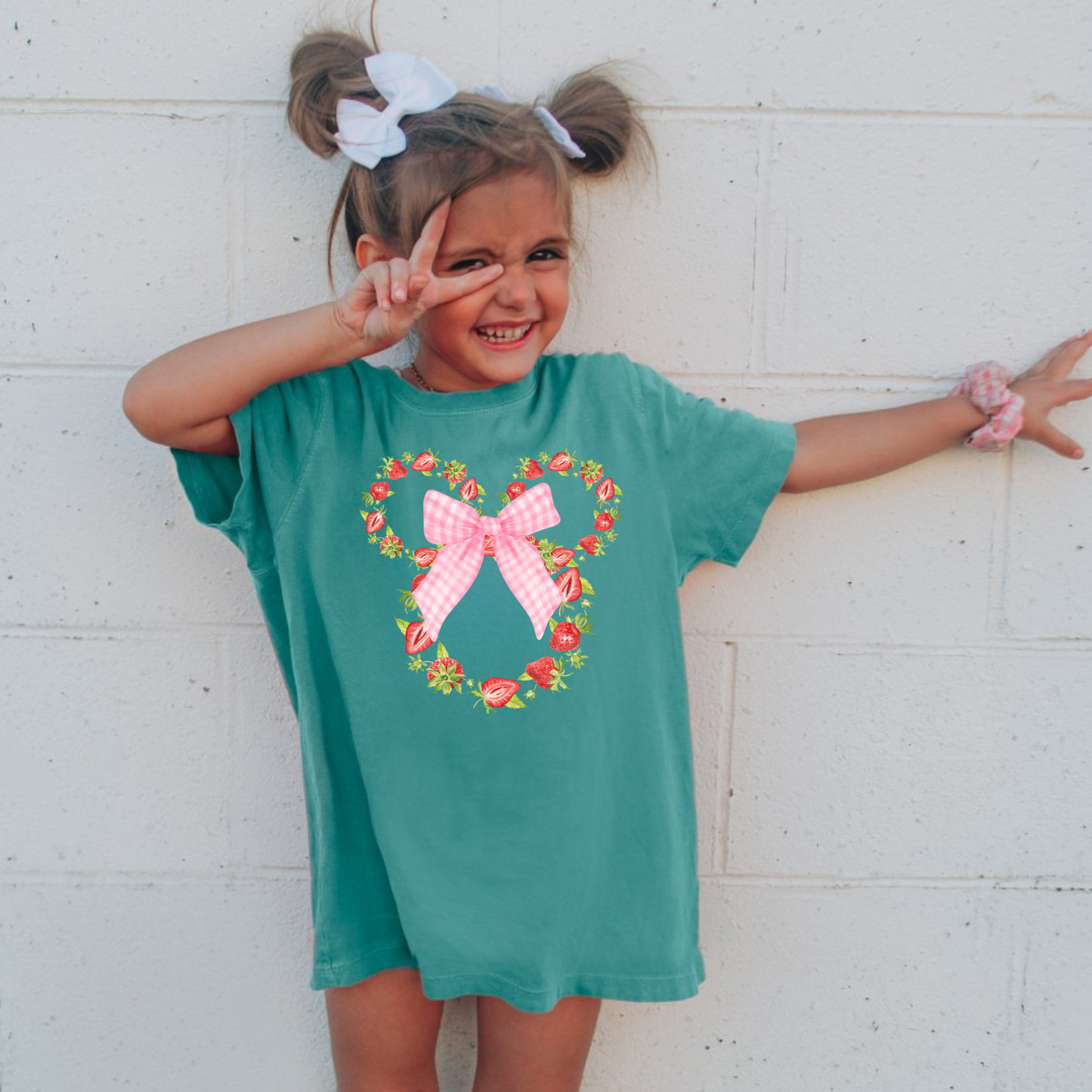 Strawberry Mouse Shirt for Kids - Comfort Colors