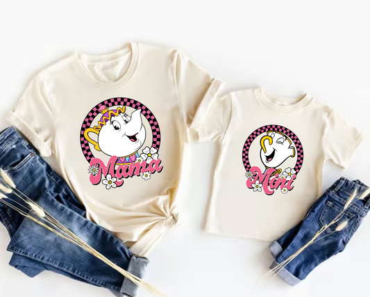 Teapot and Cup Mama Mini Shirt