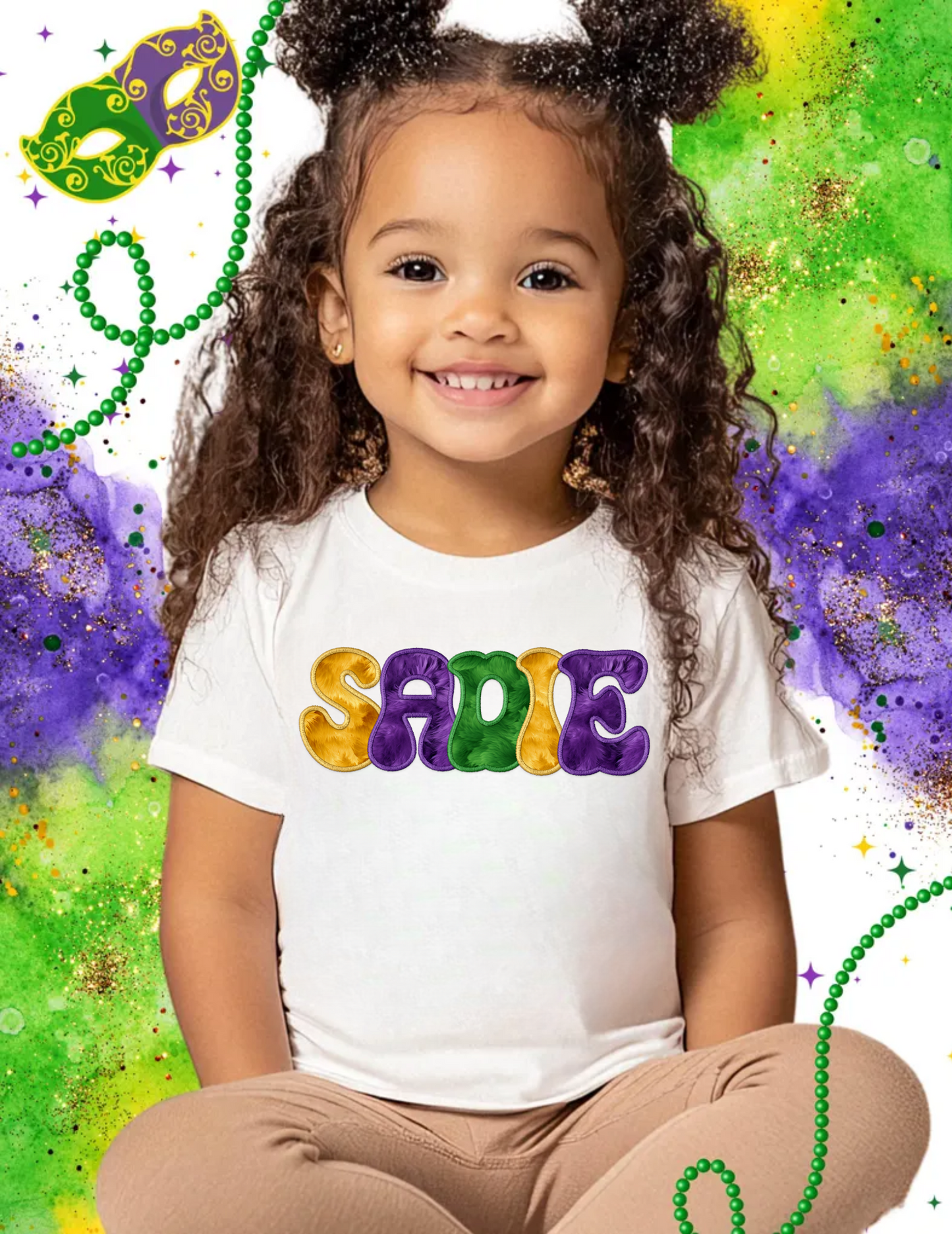 Personalized Mardi Gras Shirt for Kids