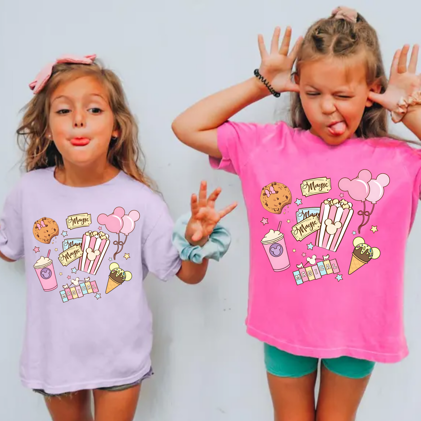 Pastel Mouse Snacks Shirt for Kids
