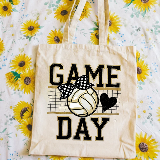 Game Day Volleyball Tote Bag