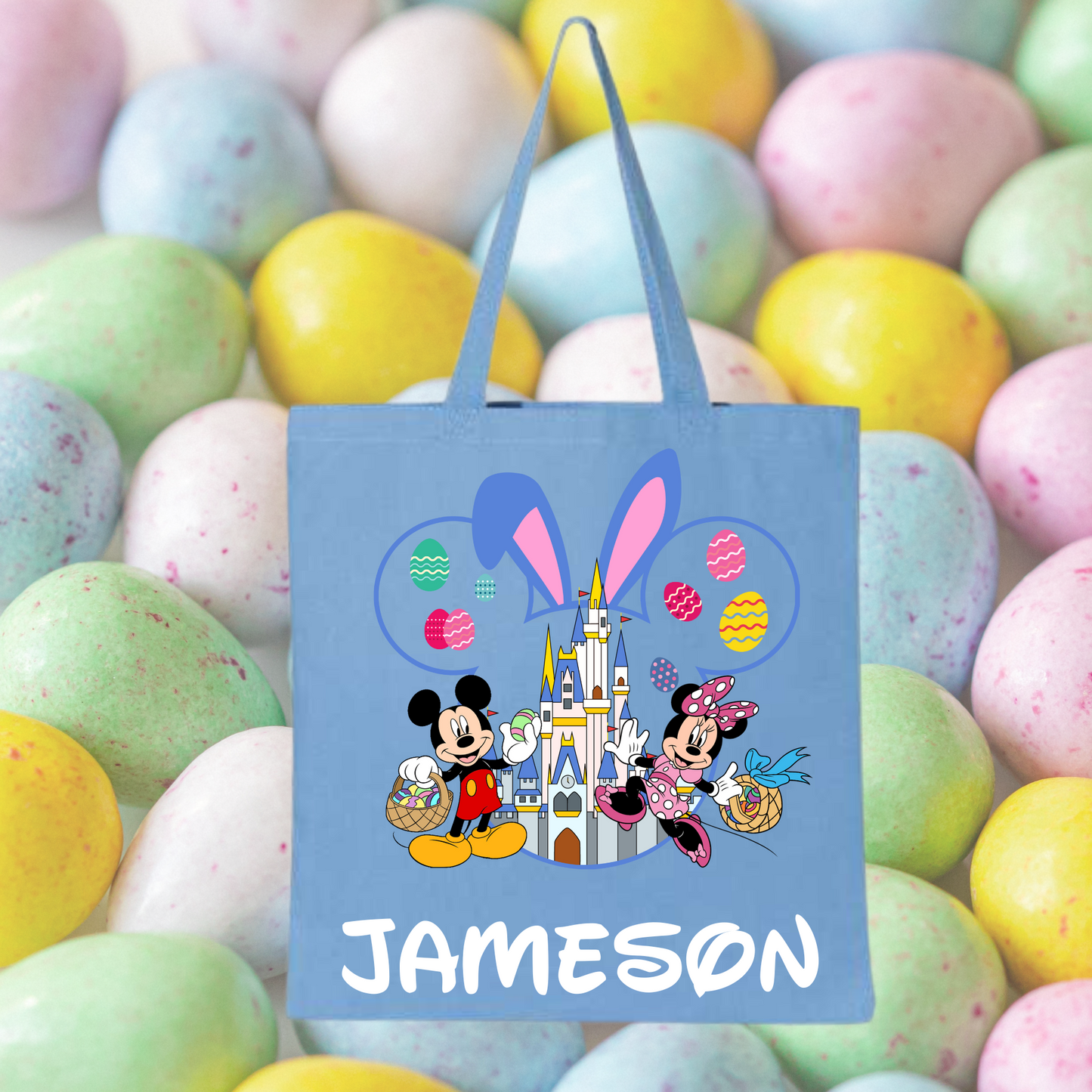 Mouse Easter Egg Hunt Tote Bag