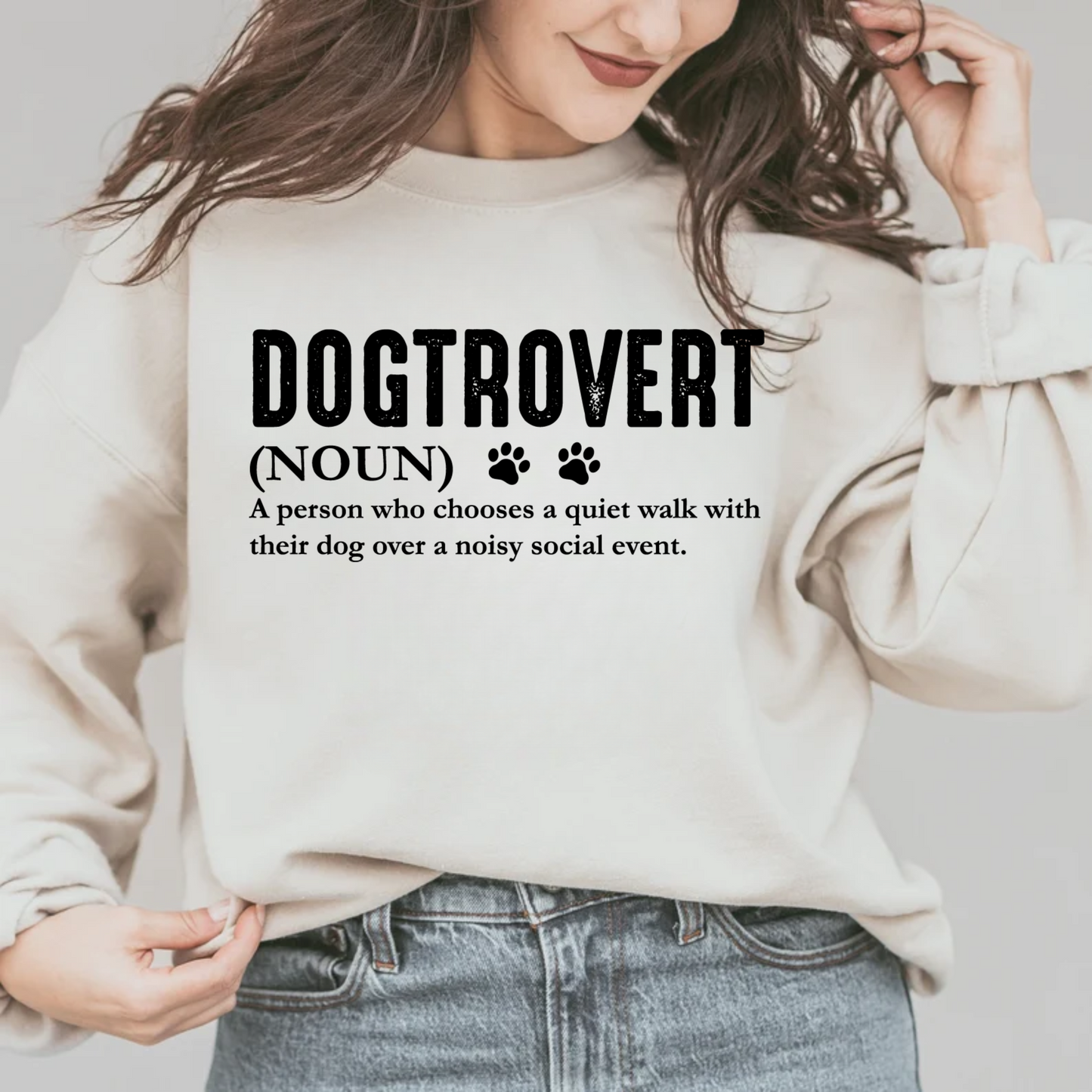 Dogtrovert Sweatshirt | Funny Dog Lover Shirt