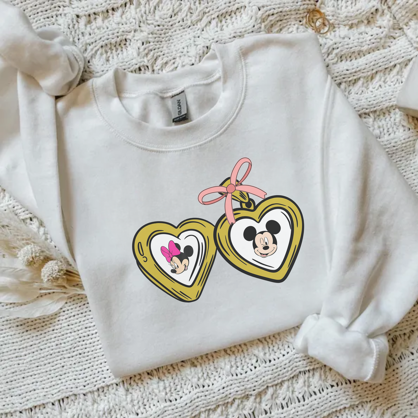 Mouse Heart Locket Crewneck Sweatshirt