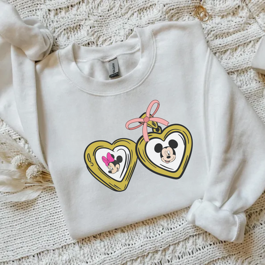 Mouse Heart Locket Crewneck Sweatshirt