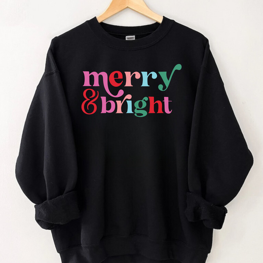 Merry & Bright | Christmas Crewneck Sweatshirt